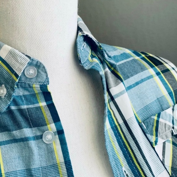 Amplify Youth Button Down Plaid Shirt - Picture 2 of 5